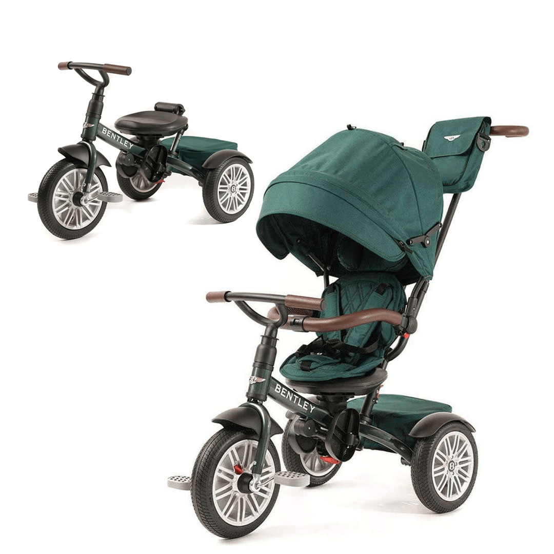 Spruce Green Bentley 6 in 1 Stroller Trike Luxury Bentley Trike Posh Baby Kids Canada