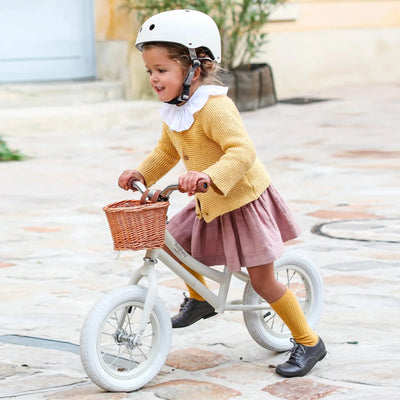 Bicycle BALANCE BIKE Ivory White + Helmet - Posh Baby & Kids Canada