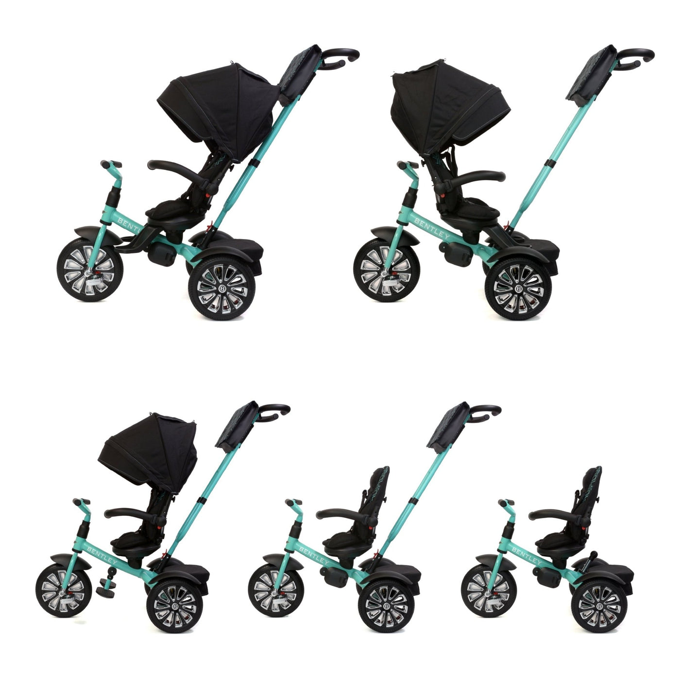 Bentley 6 - in - 1 Convertible Stroller Trike - Posh Baby & Kids Canada