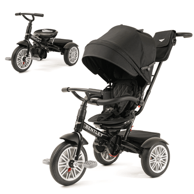 Onyx Black Bentley 6 in 1 Stroller Trike - Posh Baby & Kids Canada