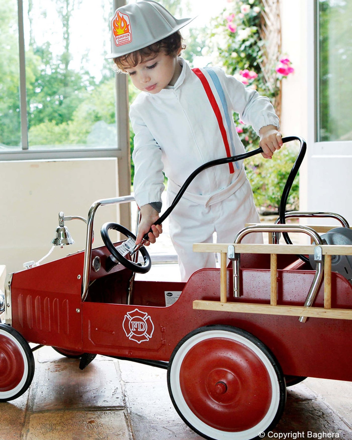 Ride-On Fireman Pedal Car - Posh Baby & Kids Canada