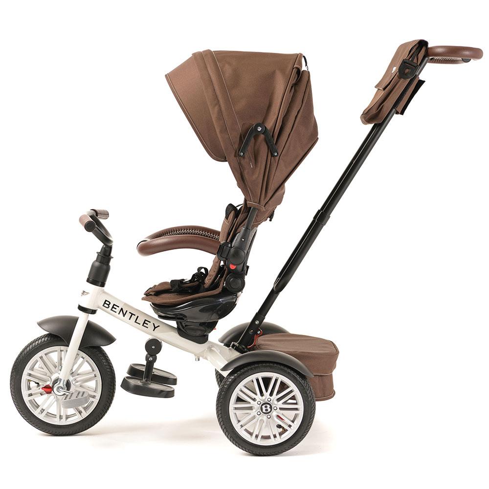 White Satin Bentley 6 in 1 Stroller Trike